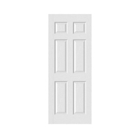6 Panel-Kunststoff-Badezimmer-Design-UPVC-Tür