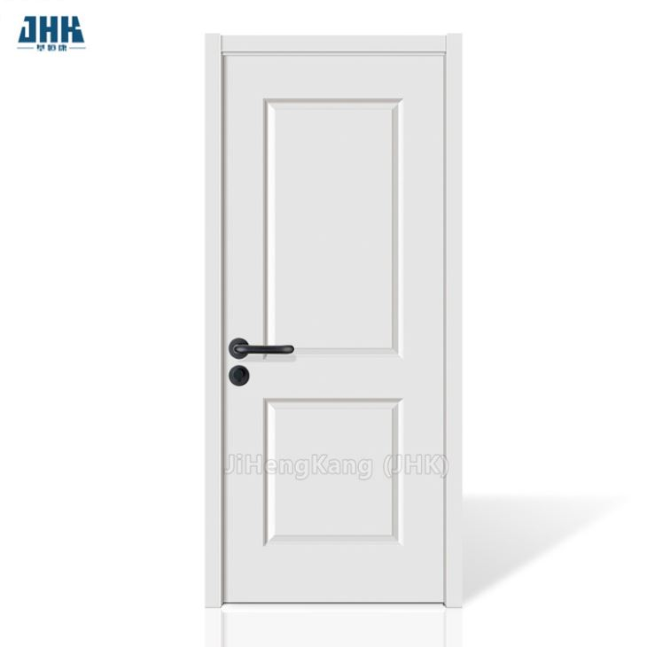 Weißer neuer Innenentwurf geformte hölzerne Tür Panelskin PVCs (JHK-W007)