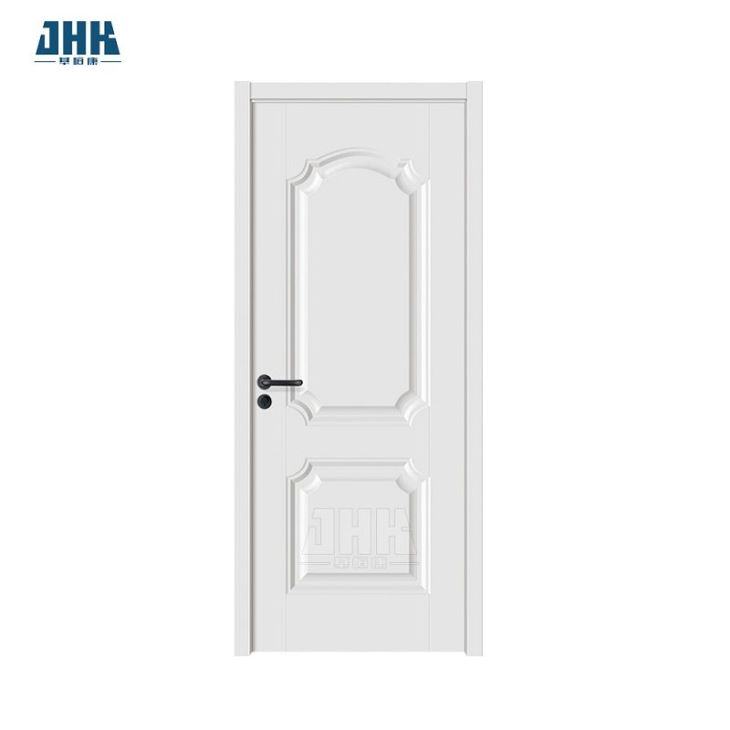 Jhk-006 Weiße Badezimmertür Wasserdichter weißer Küchenschrank Aluminiumrahmen Glastür